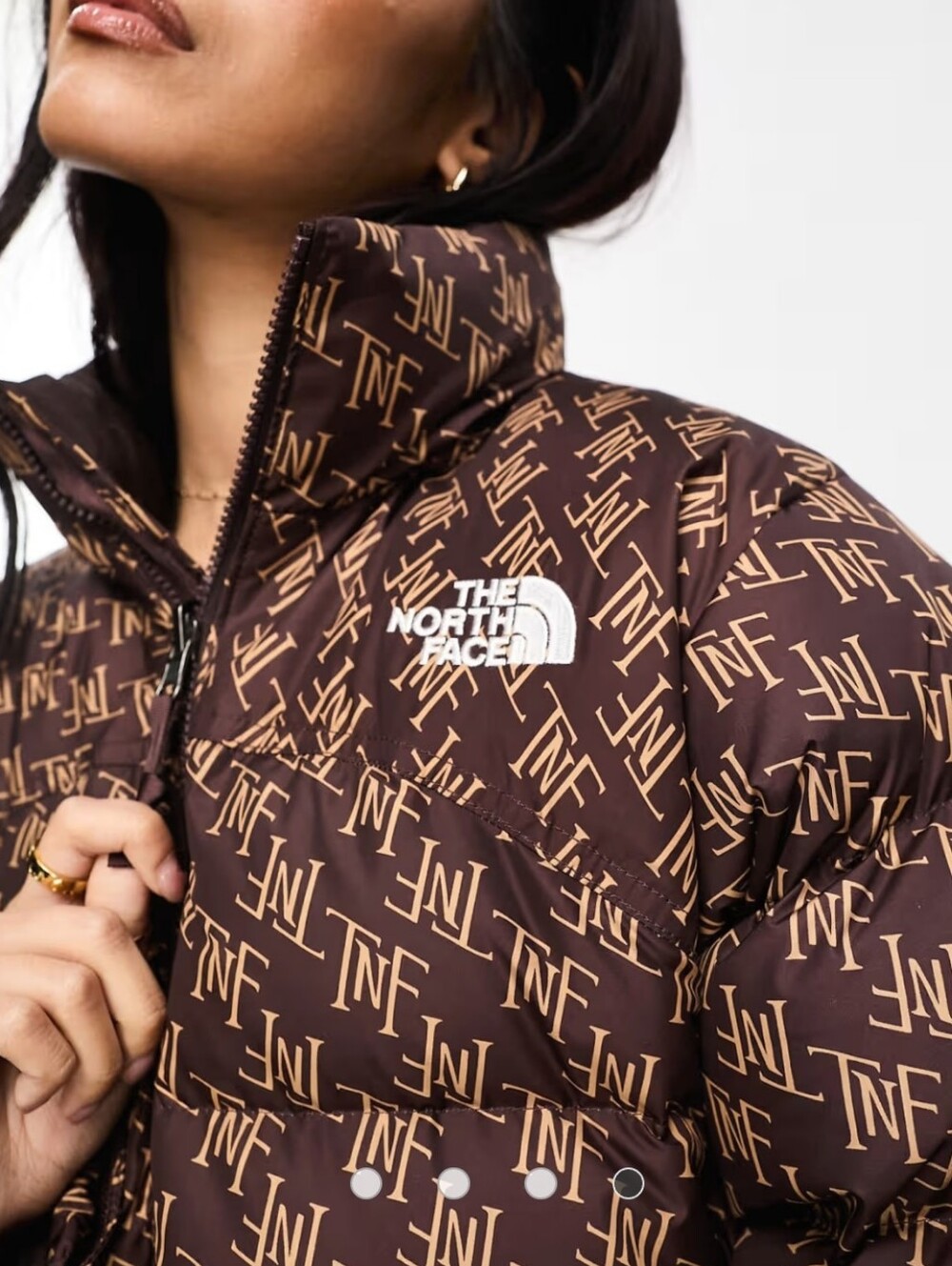 The North Face 1996 Retro Nuptse Down Puffet Jacket Monogram Print